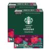 Starbucks K-Cup Coffee Pods, Dark Roast Coffee Variety Pack for Keurig Brewers, 100% Arabica, 1 Box (96 Pods)(Caffe Verona)