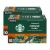 Starbucks K-Cup Coffee Pods, Dark Roast Coffee Variety Pack for Keurig Brewers, 100% Arabica, 1 Box (96 Pods)(House Blend)