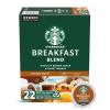 Starbucks K-Cup Coffee Pods, Medium Roast Coffee, Pike Place Roast for Keurig Brewers, 100% Arabica, 4 boxes (96 pods total)(Breakfast Blend)