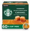 Starbucks K-Cup Coffee Pods, Medium Roast Coffee, Pike Place Roast for Keurig Brewers, 100% Arabica, 4 boxes (96 pods total)(Caramel)