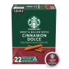 Starbucks K-Cup Coffee Pods, Medium Roast Coffee, Pike Place Roast for Keurig Brewers, 100% Arabica, 4 boxes (96 pods total)(Cinnamon Dolce)