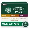 Starbucks K-Cup Coffee Pods, Medium Roast Coffee, Pike Place Roast for Keurig Brewers, 100% Arabica, 4 boxes (96 pods total)(Classic Mix (4 Roasts))