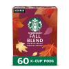 Starbucks K-Cup Coffee Pods, Medium Roast Coffee, Pike Place Roast for Keurig Brewers, 100% Arabica, 4 boxes (96 pods total)(Fall Blend)