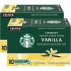 Starbucks K-Cup Coffee Pods, Vanilla Flavored Coffee, Naturally Flavored, 100% Arabica, 6 boxes (60 pods total)(Vanilla)