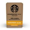 Starbucks VIA Instant Coffee, Light Roast Coffee, Veranda Blend, 100% Arabica, Single-Serve, 1 Box (50 Packets)(Veranda)