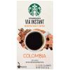 Starbucks VIA Instant Coffee, Medium Roast Coffee, Pike Place Roast, 100% Arabica, Single-Serve, 1 Box (50 Packets)(Colombia)