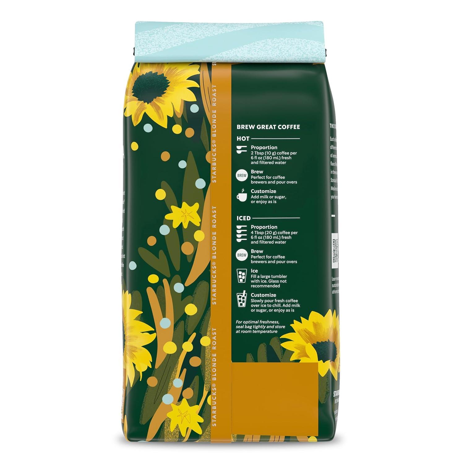 imageStarbucks Whole Bean Coffee Sunsera Blend 100 Arabica 2 Bags 24 Oz 15 lb Total