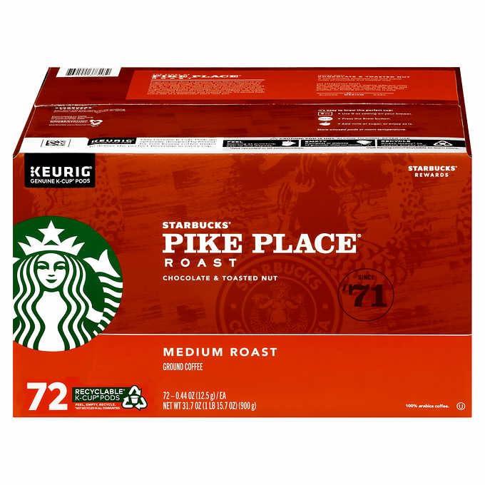 imageStarbucks KCup Coffee Pods Medium Roast Coffee for Keurig Brewers Holiday Blend 100 Arabica Limited Edition Holiday Coffee 1 Box 10 PodsPike Place Roast