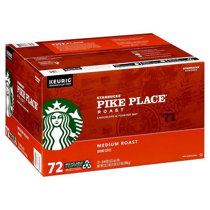 imageStarbucks KCup Coffee Pods Medium Roast Coffee for Keurig Brewers Holiday Blend 100 Arabica Limited Edition Holiday Coffee 1 Box 10 PodsPike Place Roast