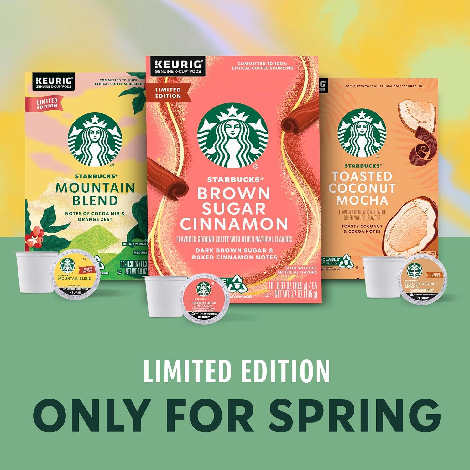 imageStarbucks KCup Coffee Pods Medium Roast Starbucks Holiday Blend Coffee for Keurig Brewers 100 Arabica 1 Box 22 PodsBrown Sugar Cinnamon