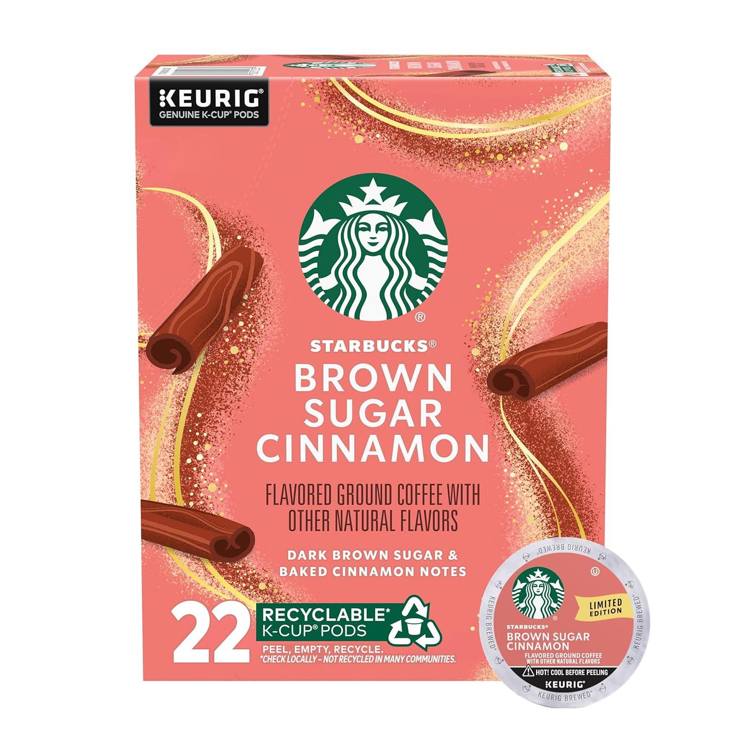imageStarbucks KCup Coffee Pods Medium Roast Starbucks Holiday Blend Coffee for Keurig Brewers 100 Arabica 1 Box 22 PodsBrown Sugar Cinnamon