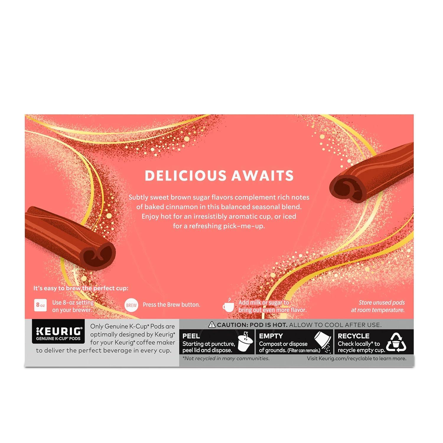 imageStarbucks KCup Coffee Pods Medium Roast Starbucks Holiday Blend Coffee for Keurig Brewers 100 Arabica 1 Box 22 PodsBrown Sugar Cinnamon