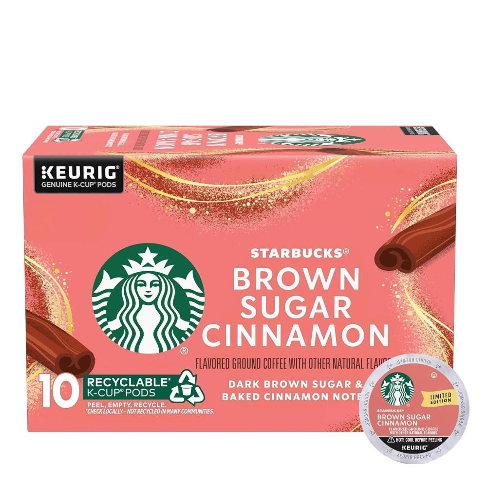 imageStarbucks KCup Coffee Pods Medium Roast Starbucks Holiday Blend Coffee for Keurig Brewers 100 Arabica 1 Box 22 PodsBrown Sugar Cinnamon