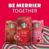 Starbucks Ground Coffee, Peppermint Mocha Naturally Flavored Coffee, 100% Arabica, Limited Edition Holiday Coffee, 1 Bag (11 Oz)(Peppermint mocha)