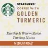 Starbucks K-Cup Coffee Pods, Medium Roast Coffee for Keurig Brewers, Holiday Blend, 100% Arabica, Limited Edition Holiday Coffee, 1 Box (10 Pods)(Golden Turmeric)