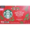 Starbucks K-Cup Coffee Pods, Medium Roast Coffee for Keurig Brewers, Holiday Blend, 100% Arabica, Limited Edition Holiday Coffee, 1 Box (10 Pods)(Maple)