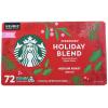 Starbucks K-Cup Coffee Pods, Medium Roast Coffee for Keurig Brewers, Holiday Blend, 100% Arabica, Limited Edition Holiday Coffee, 1 Box (10 Pods)(Maple)