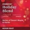 Starbucks K-Cup Coffee Pods, Medium Roast, Starbucks Holiday Blend, Coffee for Keurig Brewers, 100% Arabica, 1 Box (22 Pods)(Chocolate)