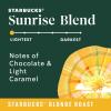 Starbucks Ground Coffee, Starbucks Blonde Roast Coffee, Sunrise Blend, 100% Arabica, 1 bag (12 oz)(12 Ounce (Pack of 1))