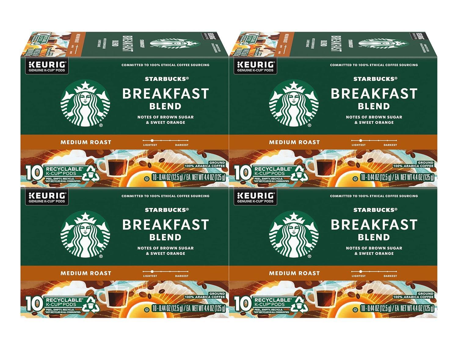 image:imageStarbucks KCup Coffee Pods Toasted Coconut Mocha Flavored Coffee for Keurig Coffee Makers 100 Arabica Limited Edition 1 Box 10 PodsBreakfast Blend