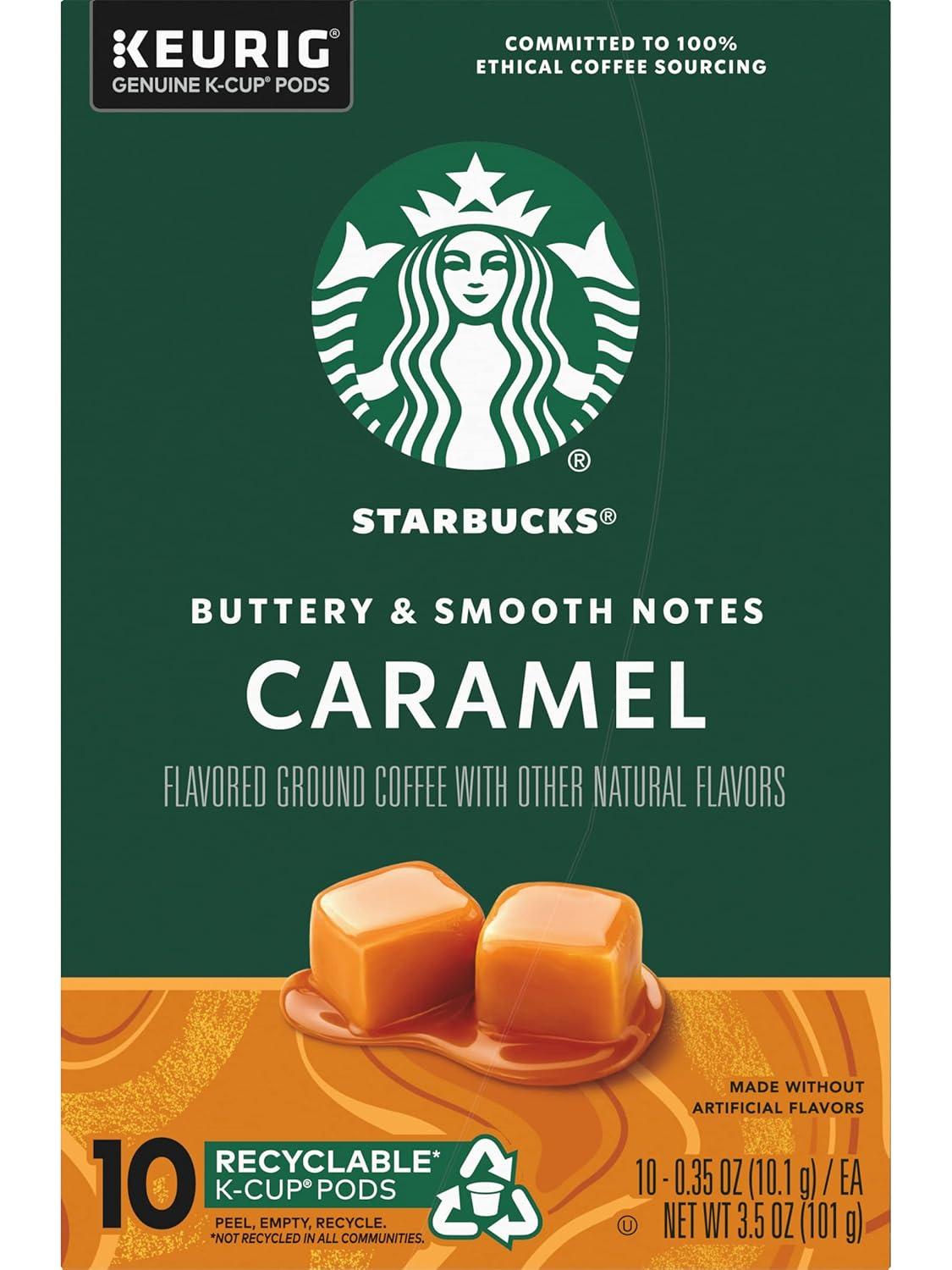 image:imageStarbucks KCup Coffee Pods Toasted Coconut Mocha Flavored Coffee for Keurig Coffee Makers 100 Arabica Limited Edition 1 Box 10 PodsCaramel