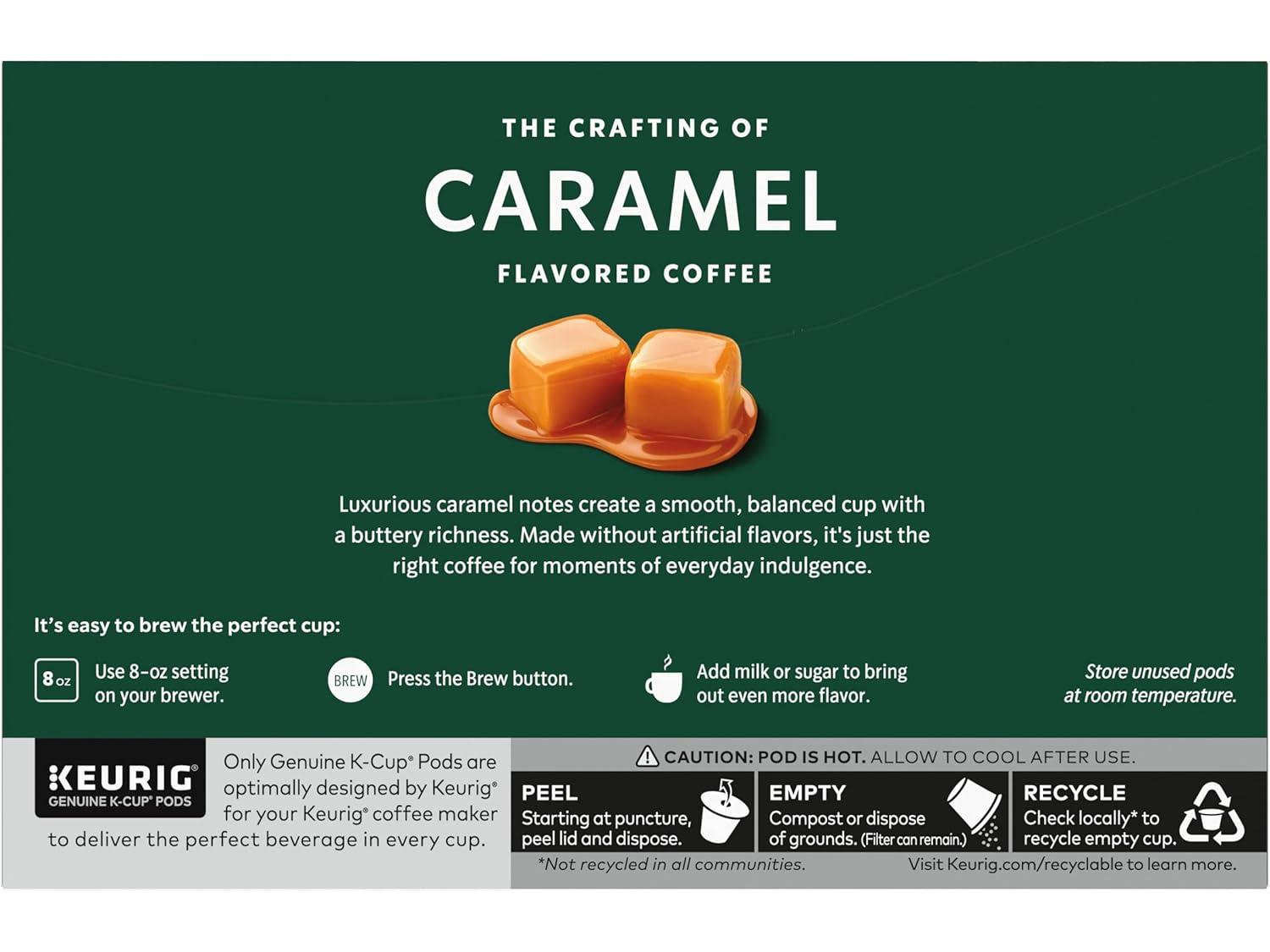 image:imageStarbucks KCup Coffee Pods Toasted Coconut Mocha Flavored Coffee for Keurig Coffee Makers 100 Arabica Limited Edition 1 Box 10 PodsCaramel