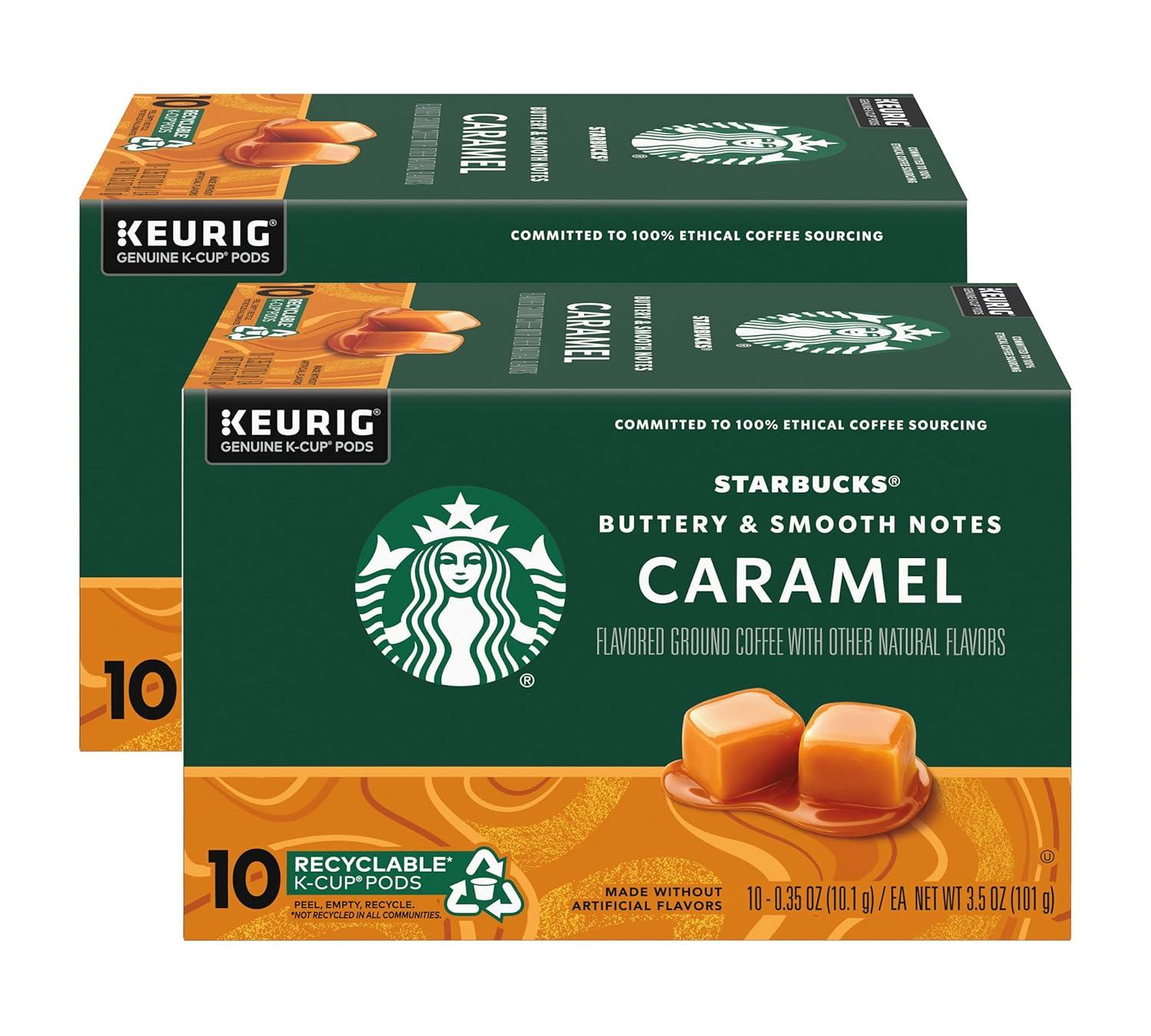 image:imageStarbucks KCup Coffee Pods Toasted Coconut Mocha Flavored Coffee for Keurig Coffee Makers 100 Arabica Limited Edition 1 Box 10 PodsCaramel