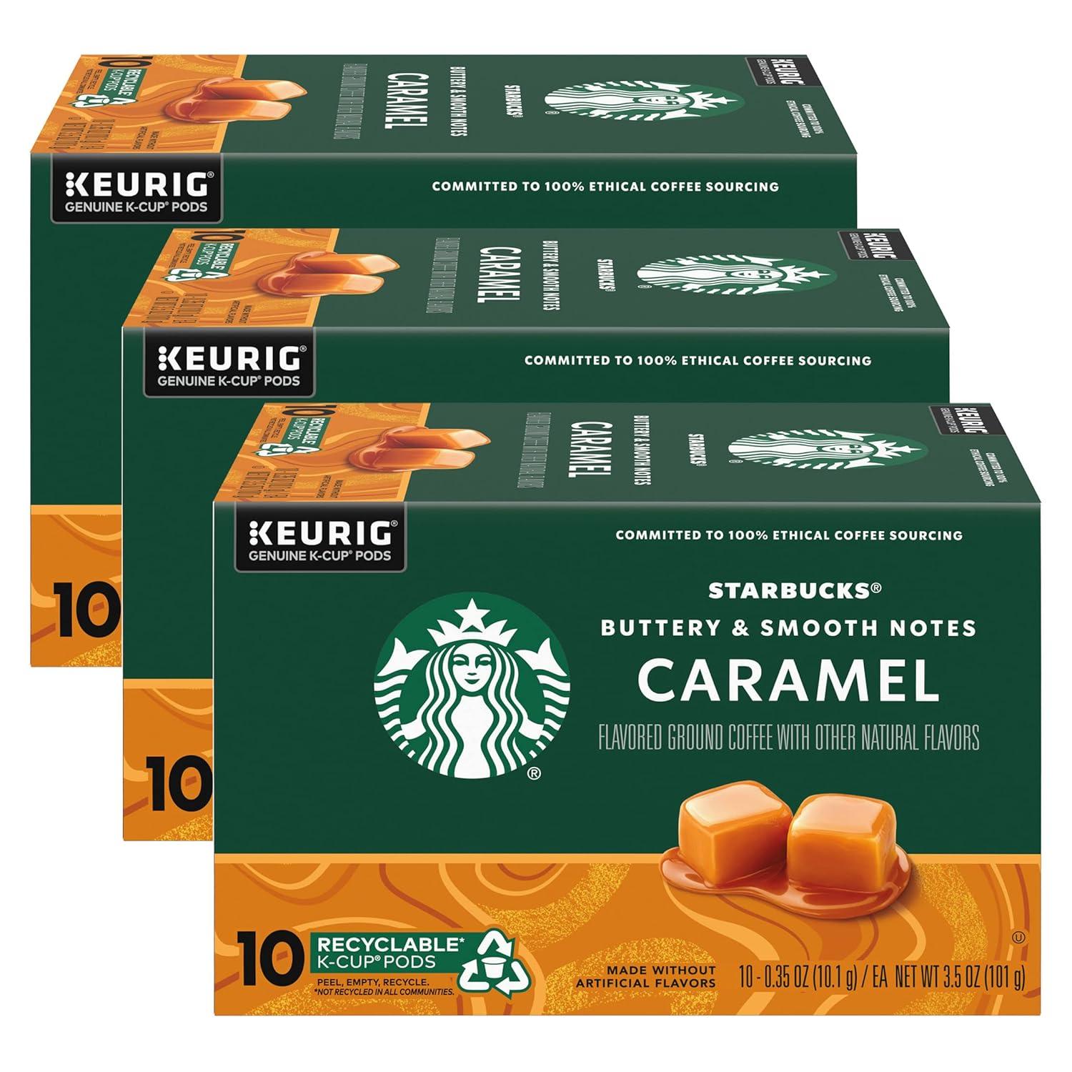 image:imageStarbucks KCup Coffee Pods Toasted Coconut Mocha Flavored Coffee for Keurig Coffee Makers 100 Arabica Limited Edition 1 Box 10 PodsCaramel