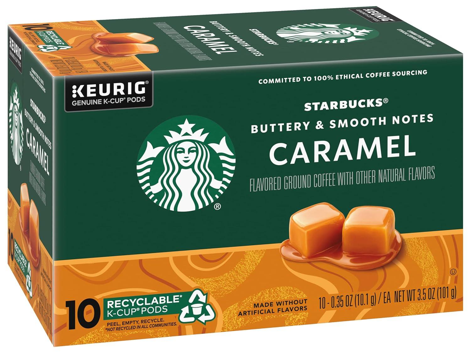 image:imageStarbucks KCup Coffee Pods Toasted Coconut Mocha Flavored Coffee for Keurig Coffee Makers 100 Arabica Limited Edition 1 Box 10 PodsCaramel