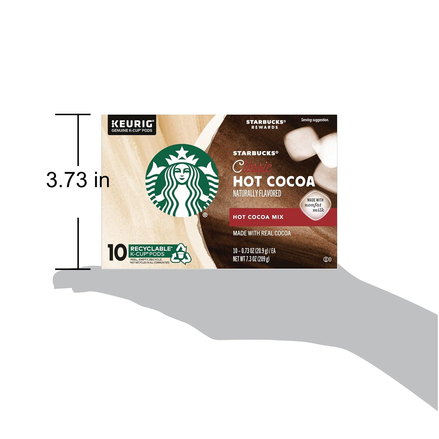 image:imageStarbucks KCup Coffee Pods Toasted Coconut Mocha Flavored Coffee for Keurig Coffee Makers 100 Arabica Limited Edition 1 Box 10 PodsClassic Hot Cocoa