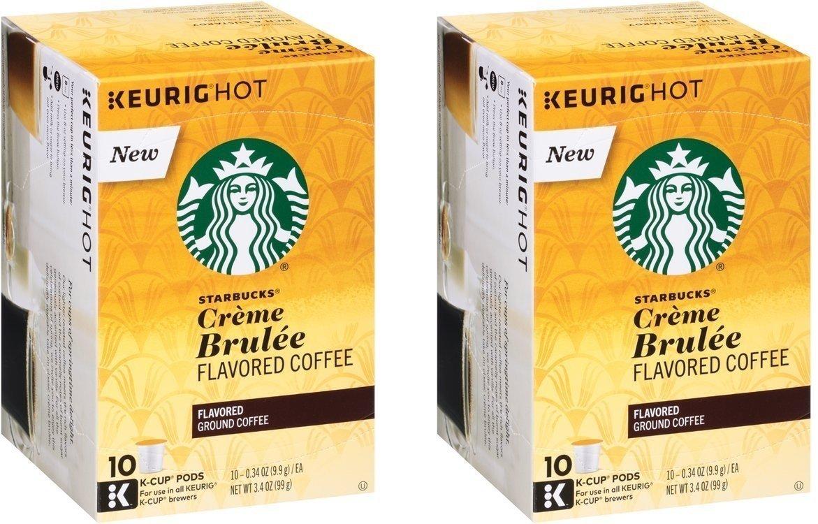 image:imageStarbucks KCup Coffee Pods Toasted Coconut Mocha Flavored Coffee for Keurig Coffee Makers 100 Arabica Limited Edition 1 Box 10 PodsCrme Brulee