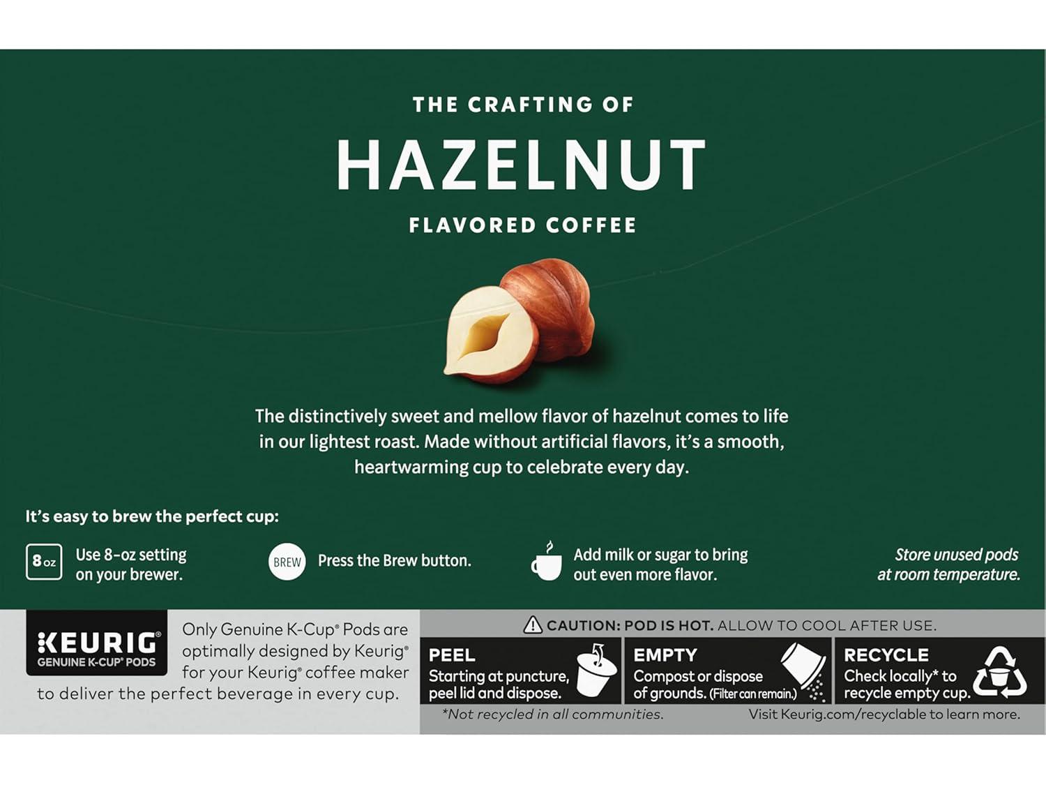 image:imageStarbucks KCup Coffee Pods Toasted Coconut Mocha Flavored Coffee for Keurig Coffee Makers 100 Arabica Limited Edition 1 Box 10 PodsHazelnut