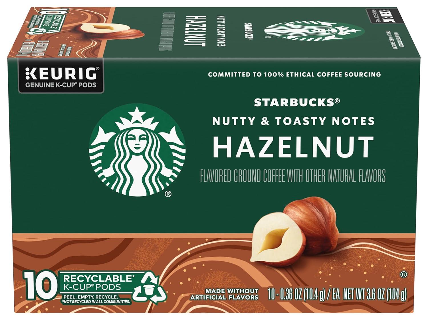 image:imageStarbucks KCup Coffee Pods Toasted Coconut Mocha Flavored Coffee for Keurig Coffee Makers 100 Arabica Limited Edition 1 Box 10 PodsHazelnut