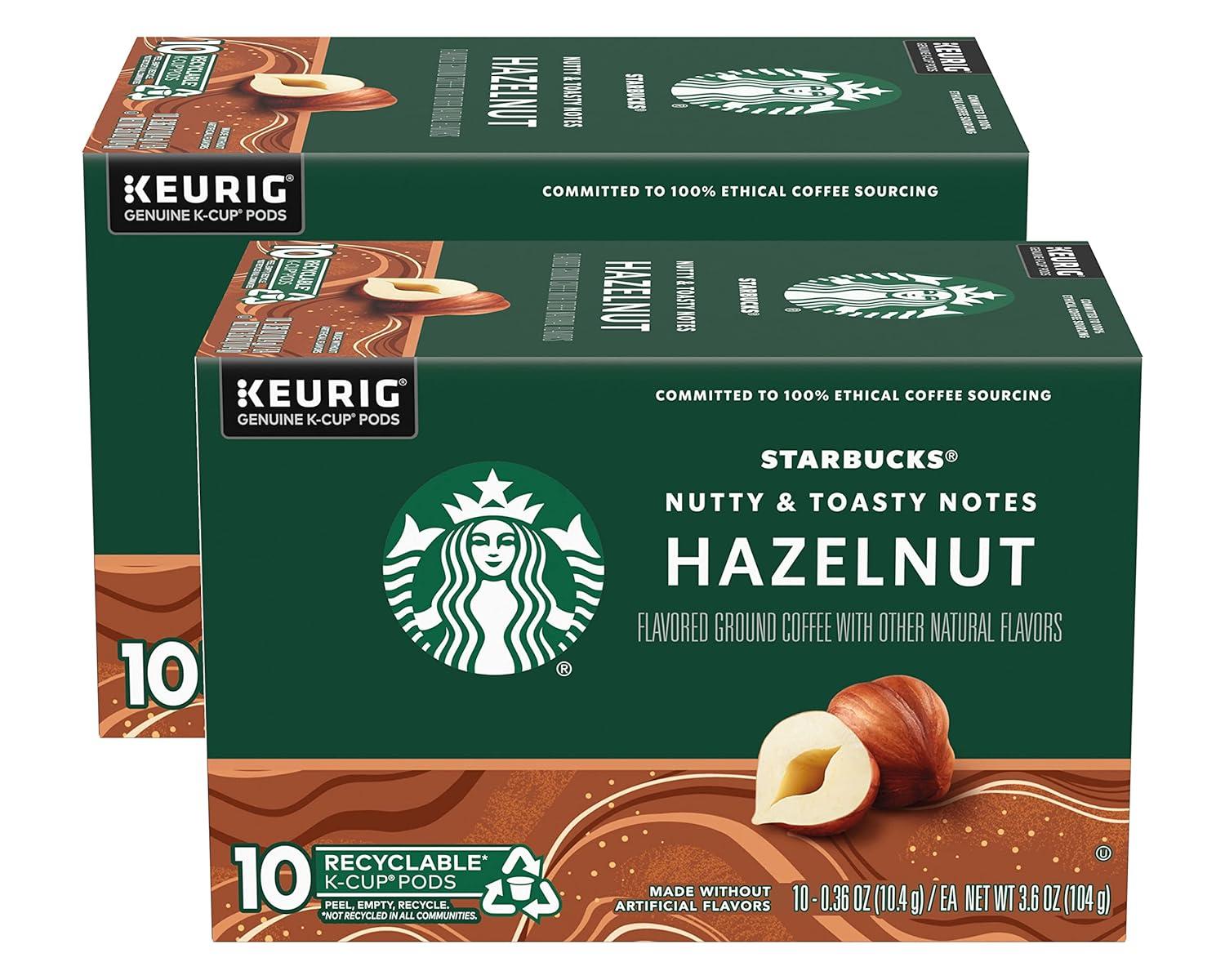 image:imageStarbucks KCup Coffee Pods Toasted Coconut Mocha Flavored Coffee for Keurig Coffee Makers 100 Arabica Limited Edition 1 Box 10 PodsHazelnut