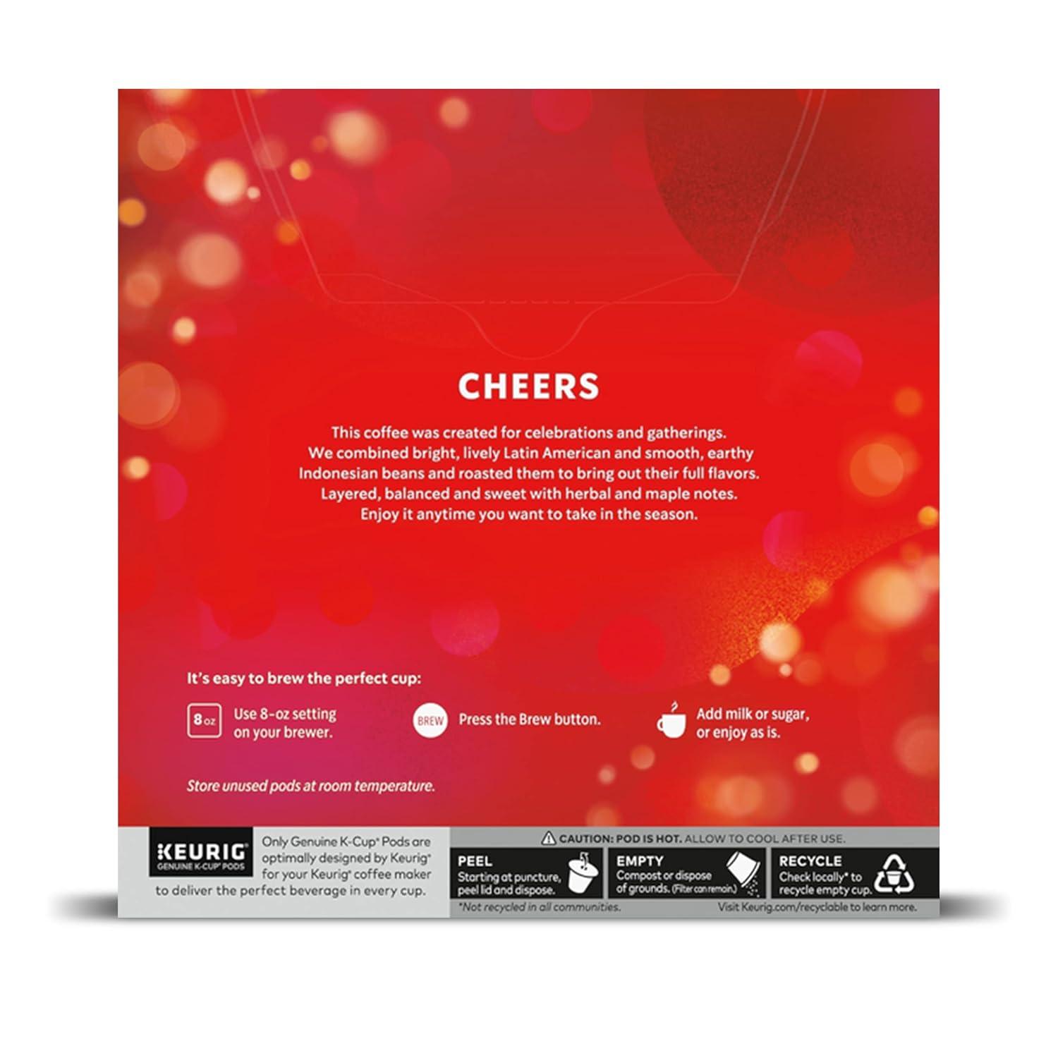 image:imageStarbucks KCup Coffee Pods Toasted Coconut Mocha Flavored Coffee for Keurig Coffee Makers 100 Arabica Limited Edition 1 Box 10 PodsHoliday Blend