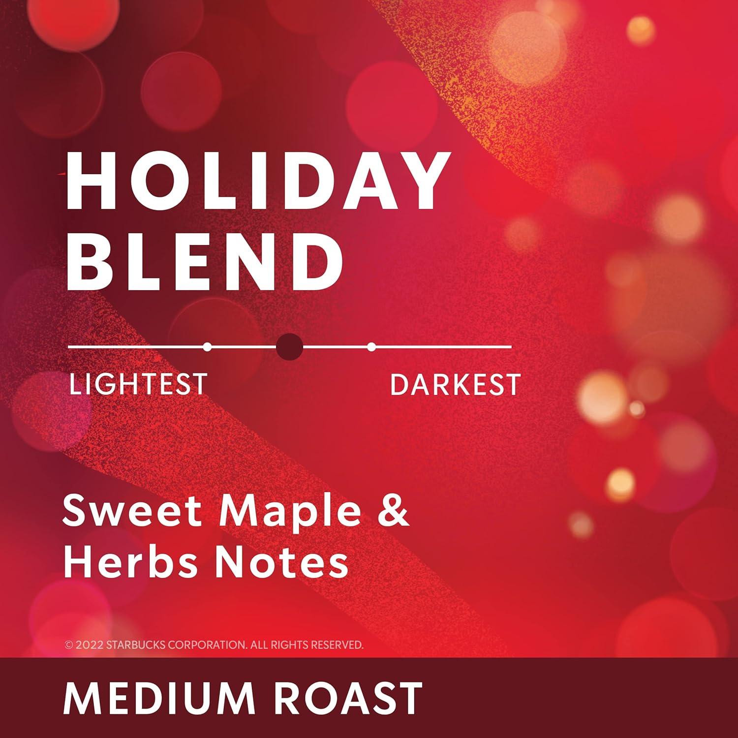 image:imageStarbucks KCup Coffee Pods Toasted Coconut Mocha Flavored Coffee for Keurig Coffee Makers 100 Arabica Limited Edition 1 Box 10 PodsHoliday Blend