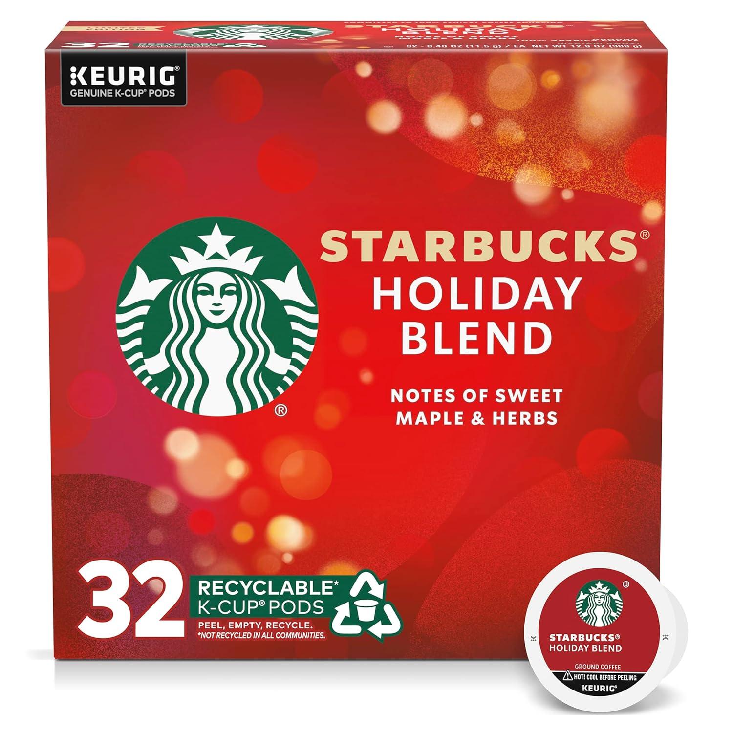 image:imageStarbucks KCup Coffee Pods Toasted Coconut Mocha Flavored Coffee for Keurig Coffee Makers 100 Arabica Limited Edition 1 Box 10 PodsHoliday Blend