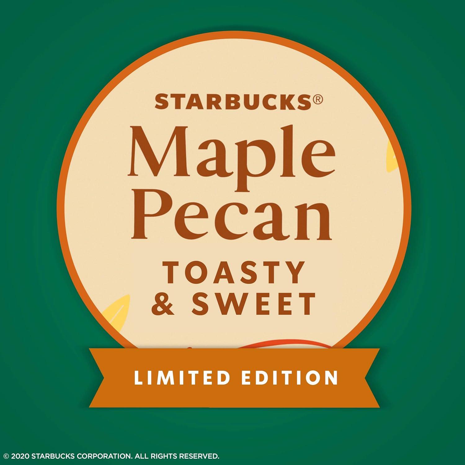 image:imageStarbucks KCup Coffee Pods Toasted Coconut Mocha Flavored Coffee for Keurig Coffee Makers 100 Arabica Limited Edition 1 Box 10 PodsMaple Pecan