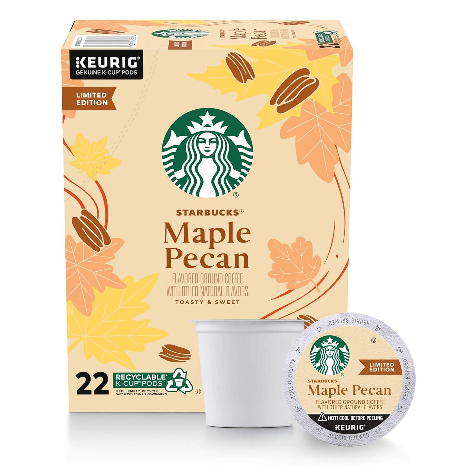 image:imageStarbucks KCup Coffee Pods Toasted Coconut Mocha Flavored Coffee for Keurig Coffee Makers 100 Arabica Limited Edition 1 Box 10 PodsMaple Pecan