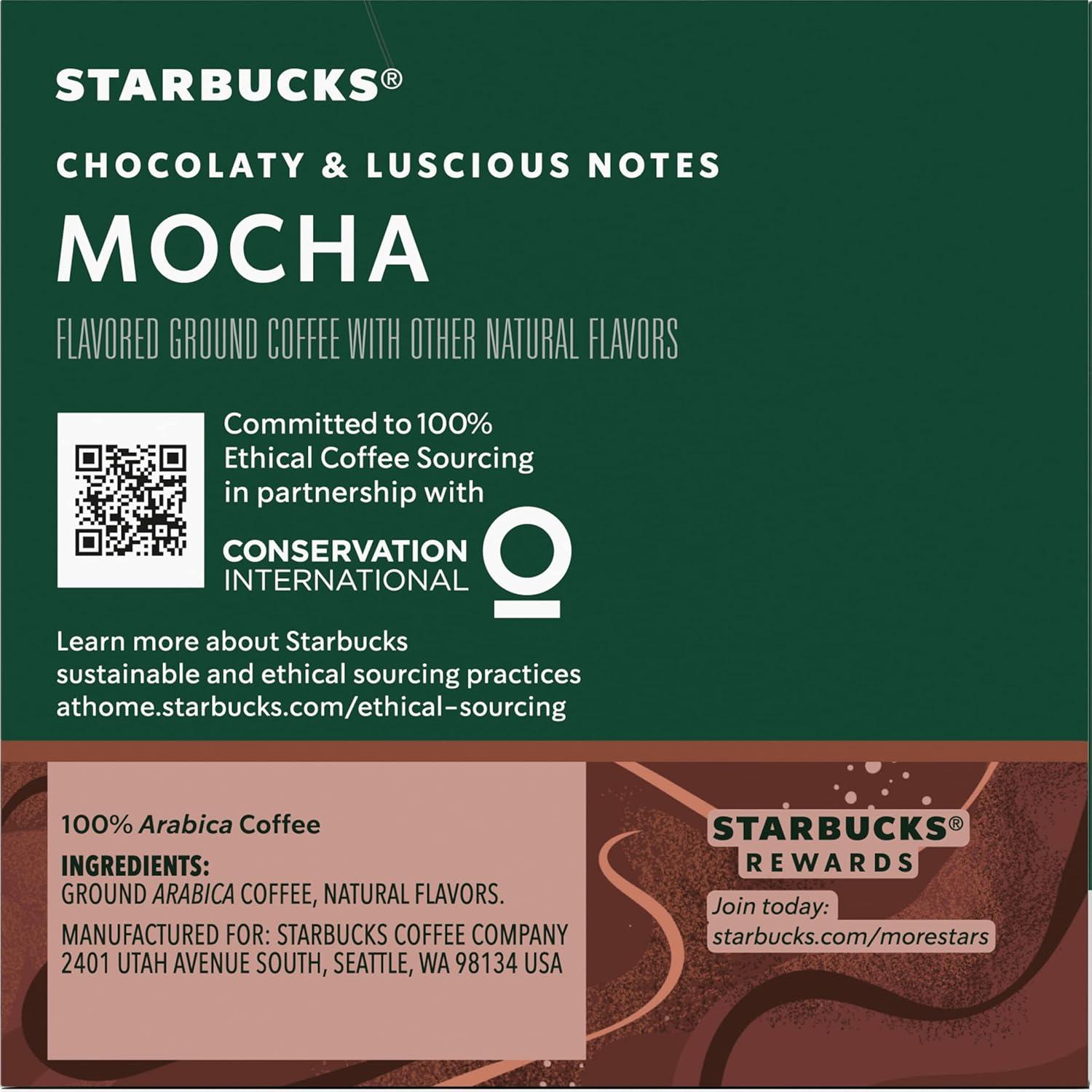 image:imageStarbucks KCup Coffee Pods Toasted Coconut Mocha Flavored Coffee for Keurig Coffee Makers 100 Arabica Limited Edition 1 Box 10 PodsMocha