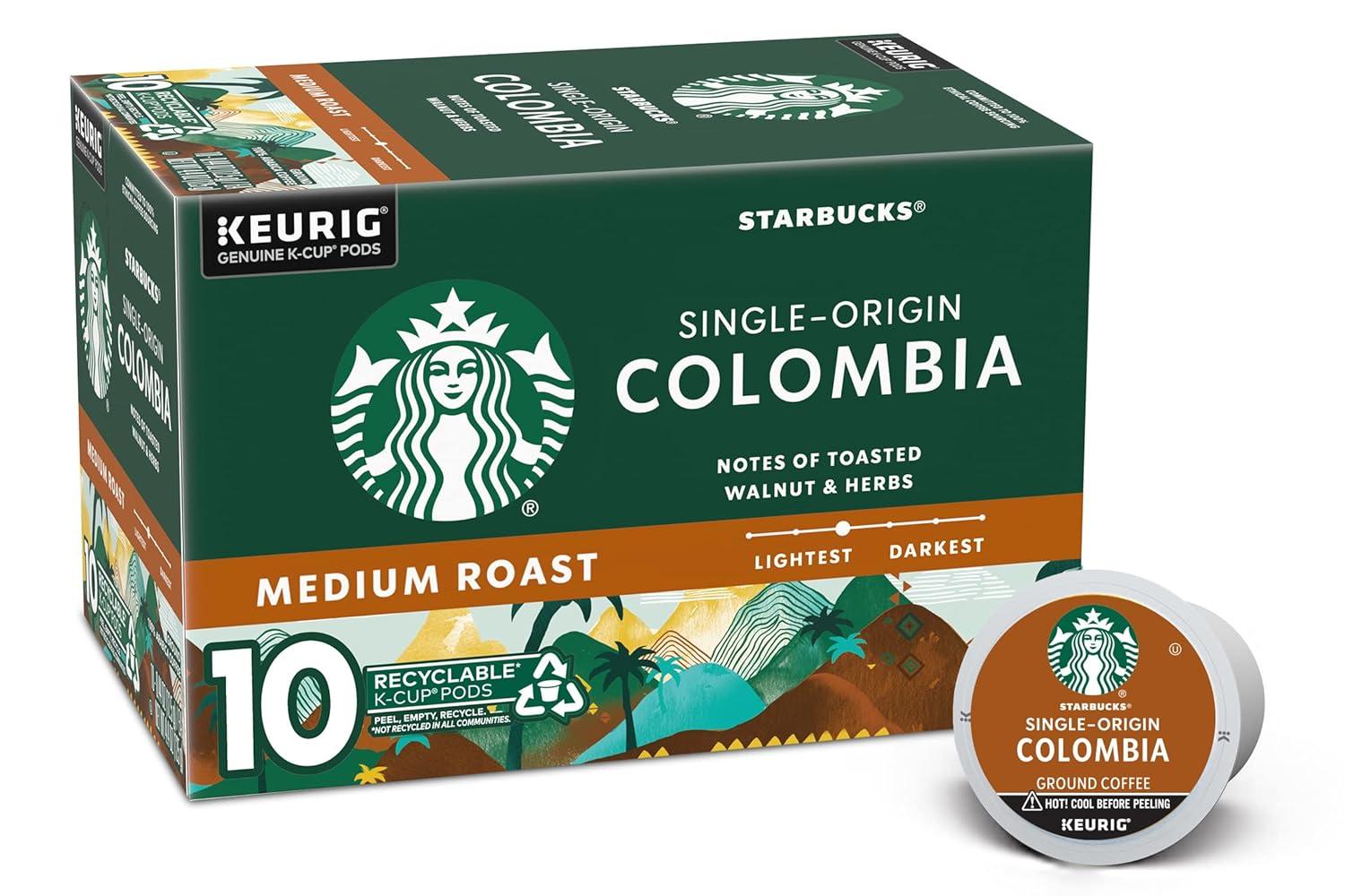 image:imageStarbucks KCup Coffee Pods Toasted Coconut Mocha Flavored Coffee for Keurig Coffee Makers 100 Arabica Limited Edition 1 Box 10 PodsSingle Origin Colombia