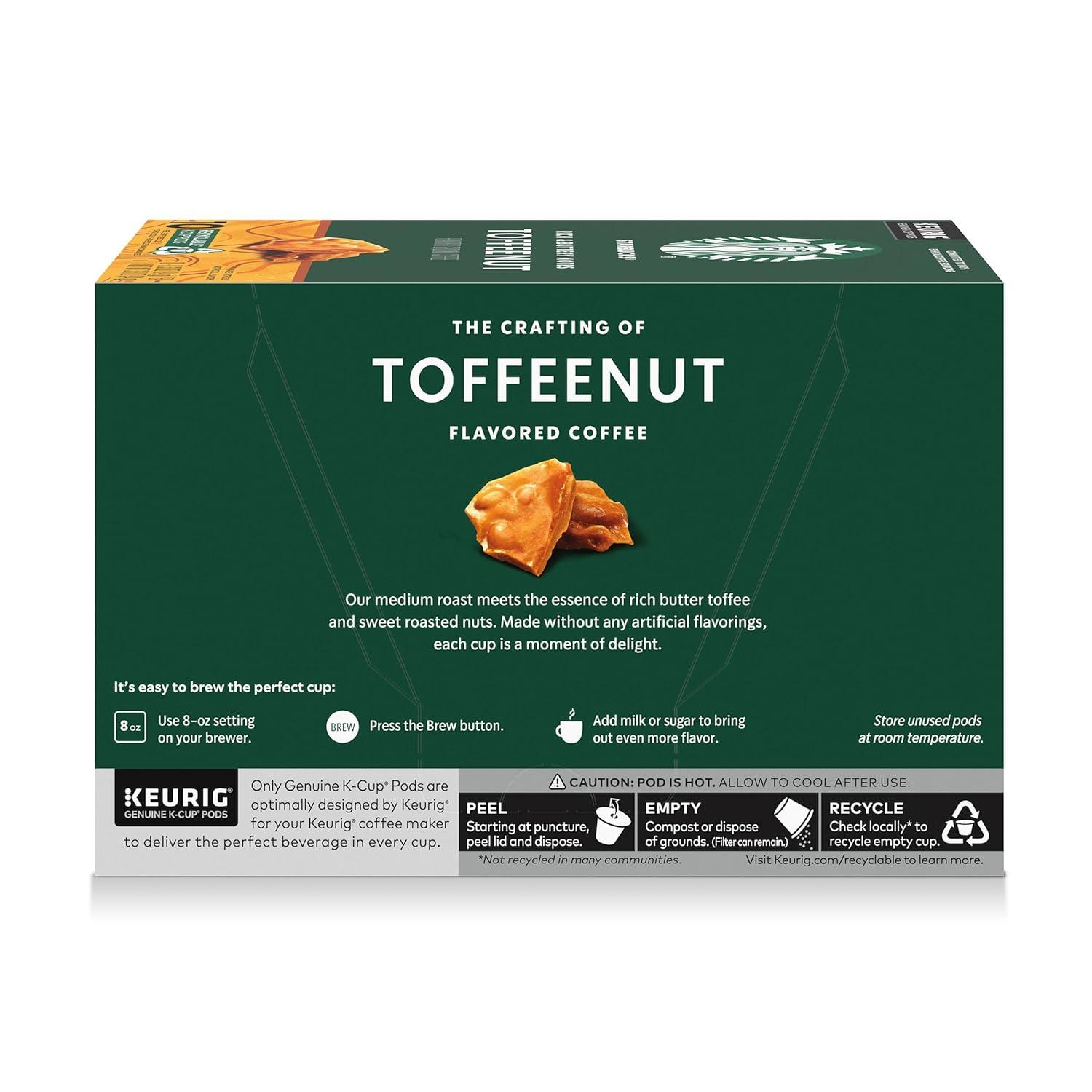 image:imageStarbucks KCup Coffee Pods Toasted Coconut Mocha Flavored Coffee for Keurig Coffee Makers 100 Arabica Limited Edition 1 Box 10 PodsToffeenut