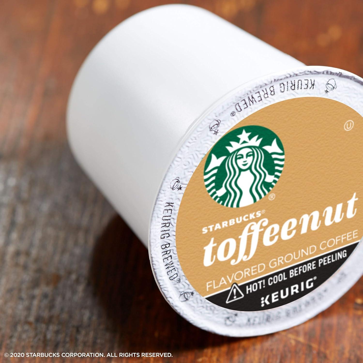 image:imageStarbucks KCup Coffee Pods Toasted Coconut Mocha Flavored Coffee for Keurig Coffee Makers 100 Arabica Limited Edition 1 Box 10 PodsToffeenut