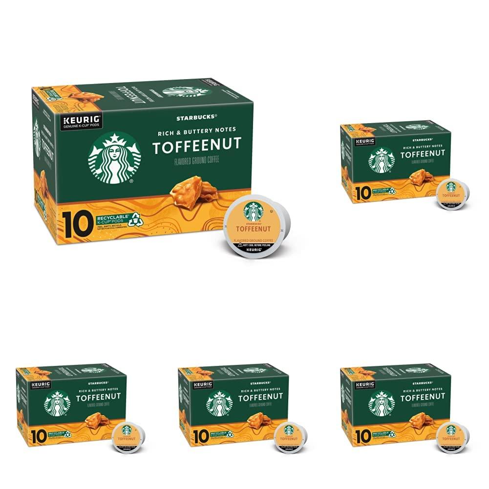 image:imageStarbucks KCup Coffee Pods Toasted Coconut Mocha Flavored Coffee for Keurig Coffee Makers 100 Arabica Limited Edition 1 Box 10 PodsToffeenut