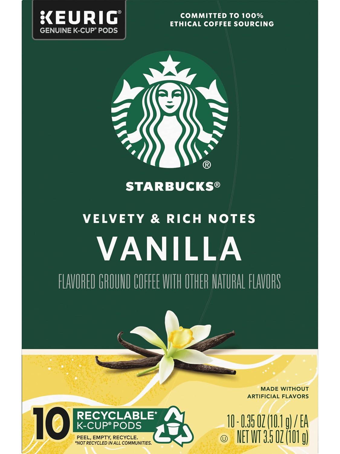 image:imageStarbucks KCup Coffee Pods Toasted Coconut Mocha Flavored Coffee for Keurig Coffee Makers 100 Arabica Limited Edition 1 Box 10 PodsVanilla