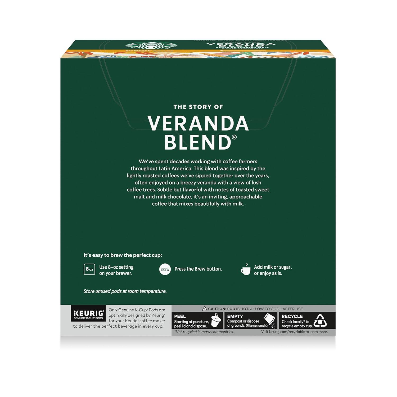 image:imageStarbucks KCup Coffee Pods Toasted Coconut Mocha Flavored Coffee for Keurig Coffee Makers 100 Arabica Limited Edition 1 Box 10 PodsVeranda