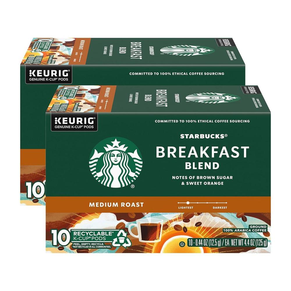image:imageStarbucks KCup Coffee Pods Toasted Coconut Mocha Flavored Coffee for Keurig Coffee Makers 100 Arabica Limited Edition 1 Box 10 PodsBreakfast Blend