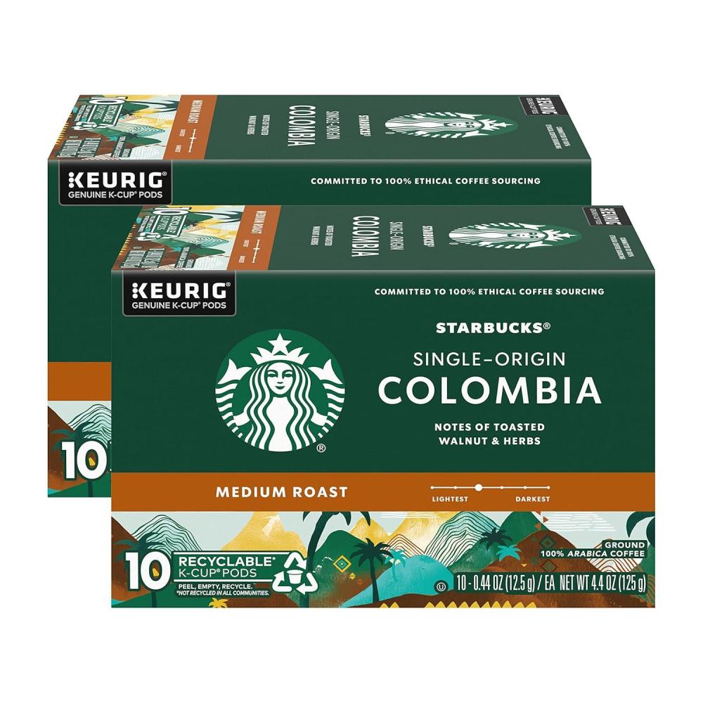 image:imageStarbucks KCup Coffee Pods Toasted Coconut Mocha Flavored Coffee for Keurig Coffee Makers 100 Arabica Limited Edition 1 Box 10 PodsSingle Origin Colombia