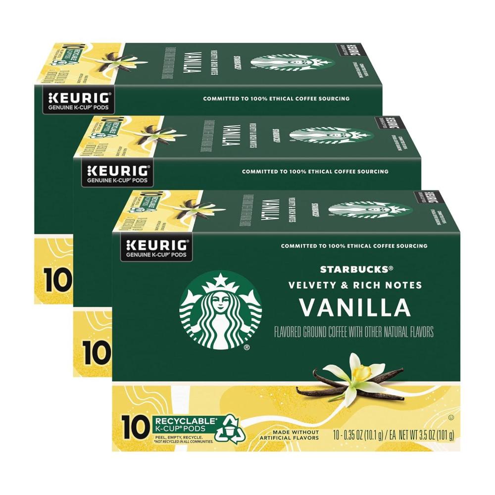 image:imageStarbucks KCup Coffee Pods Toasted Coconut Mocha Flavored Coffee for Keurig Coffee Makers 100 Arabica Limited Edition 1 Box 10 PodsVanilla