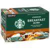 Starbucks K-Cup Coffee Pods, Toasted Coconut Mocha Flavored Coffee for Keurig Coffee Makers, 100% Arabica, Limited Edition, 1 Box (10 Pods)(Breakfast Blend)